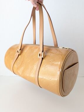 LV Vernis Papillon Shoulder Barrel Bag